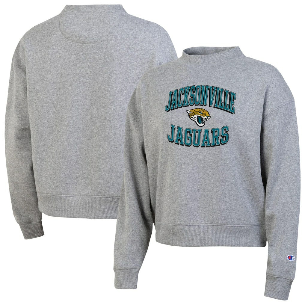 Jacksonville Jaguars Champion Women's Triumph Tri-Blend Sweatshirt - Gray Sweatshirts