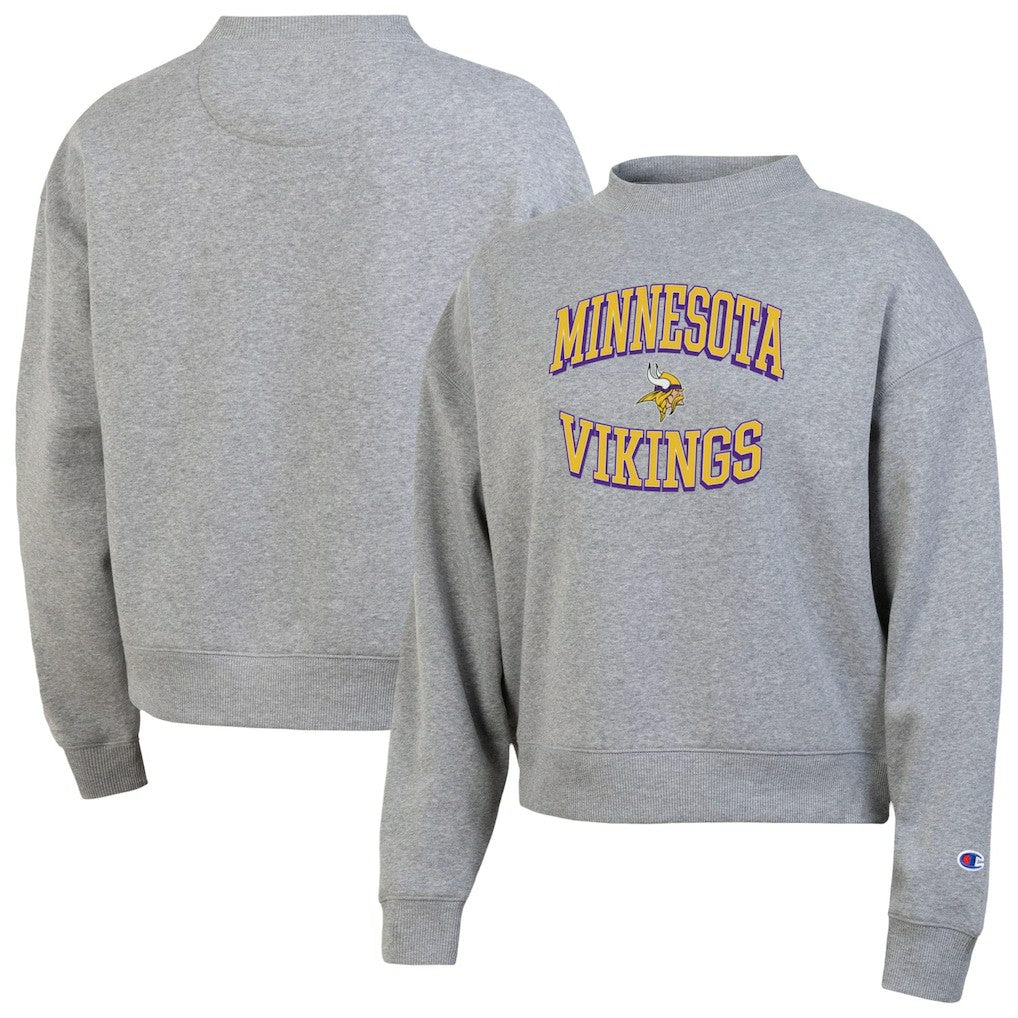 Minnesota Vikings Champion Women's Triumph Tri-Blend Sweatshirt - Gray Sweatshirts