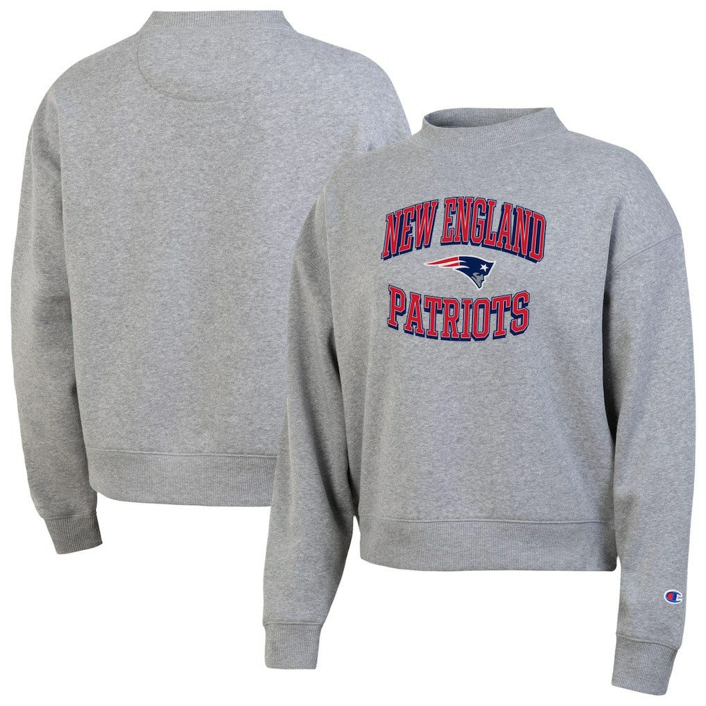 New England Patriots Champion Women's Triumph Tri-Blend Sweatshirt - Gray Sweatshirts