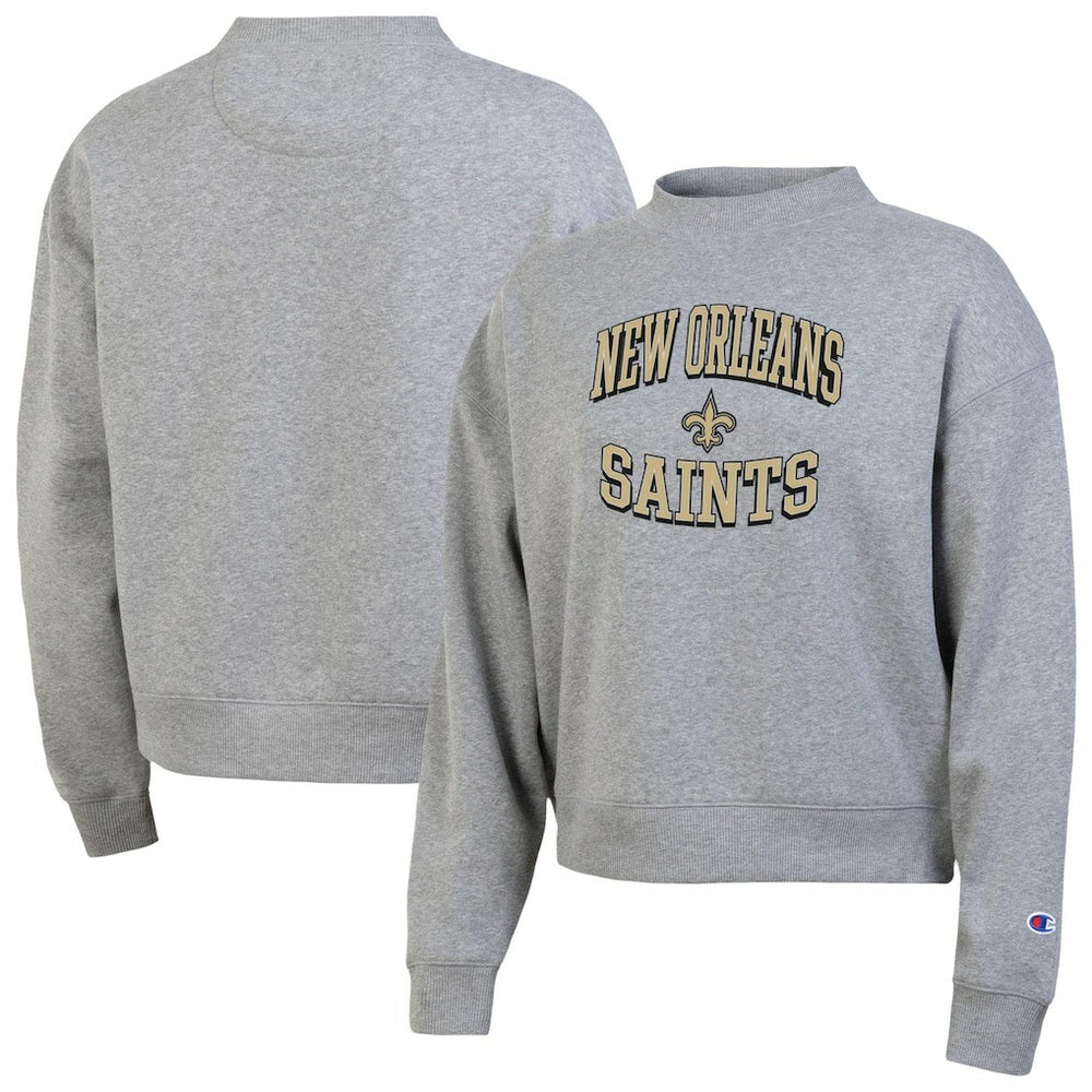 New Orleans Saints Champion Women's Triumph Tri-Blend Sweatshirt - Gray Sweatshirts