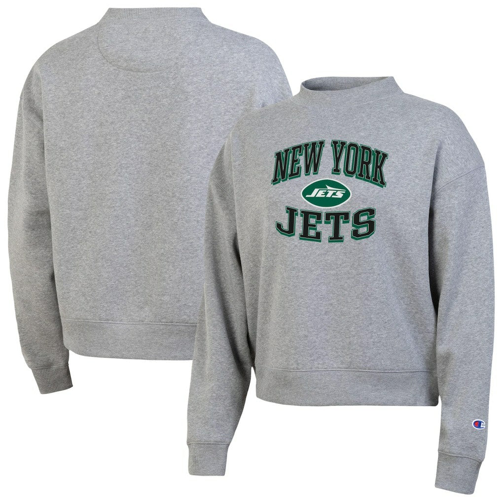 New York Jets Champion Women's Triumph Tri-Blend Sweatshirt - Gray Sweatshirts