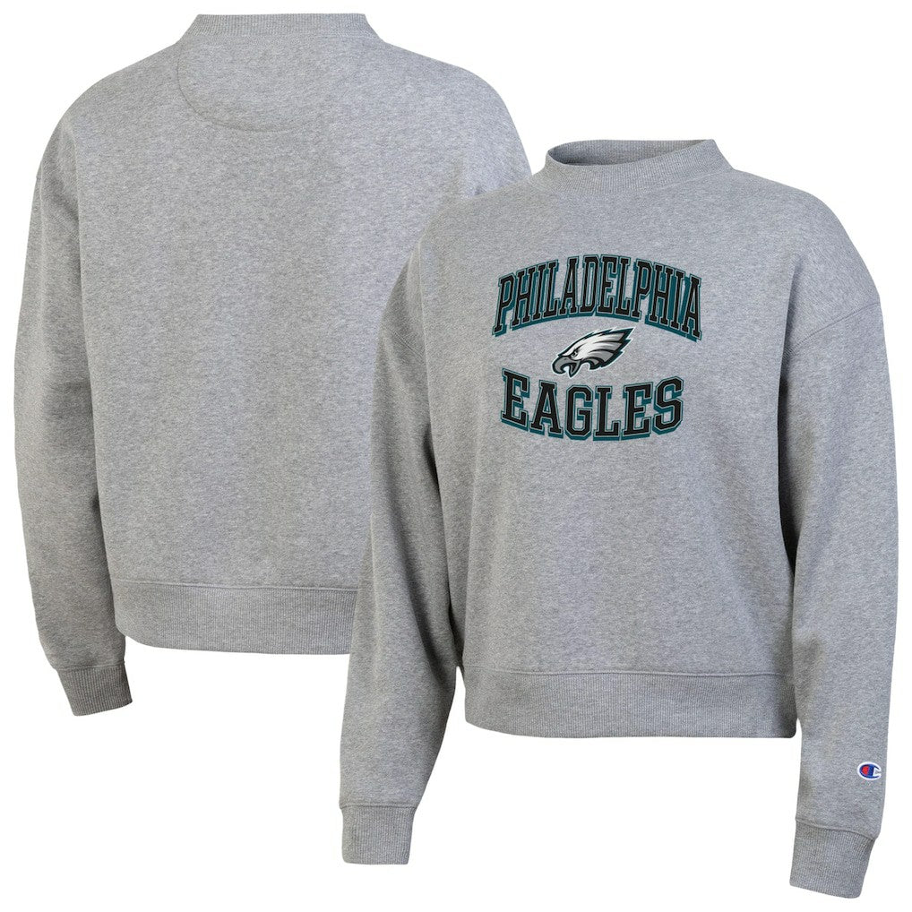 Philadelphia Eagles Champion Women's Triumph Tri-Blend Sweatshirt - Gray Sweatshirts