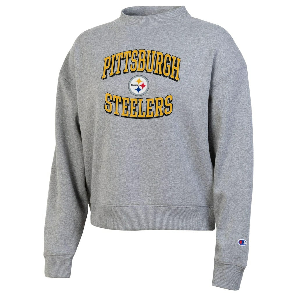 Pittsburgh Steelers Champion Women's Triumph Tri-Blend Sweatshirt - Gray Sweatshirts