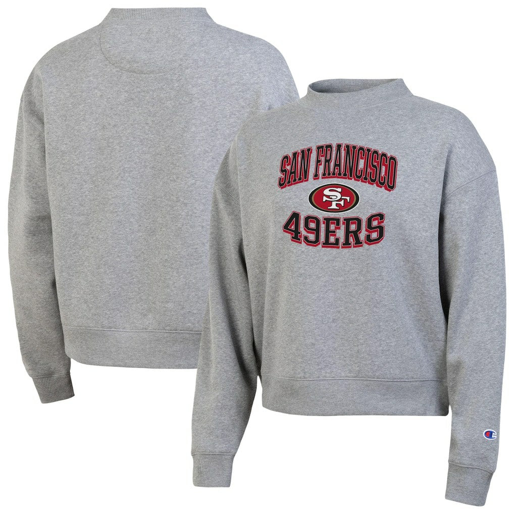 San Francisco 49ers Champion Women's Triumph Tri-Blend Sweatshirt - Gray Sweatshirts