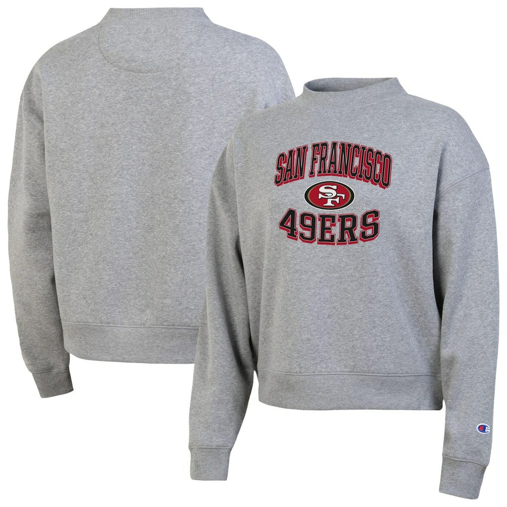 San Francisco 49ers Champion Women's Triumph Tri-Blend Sweatshirt - Gray Sweatshirts
