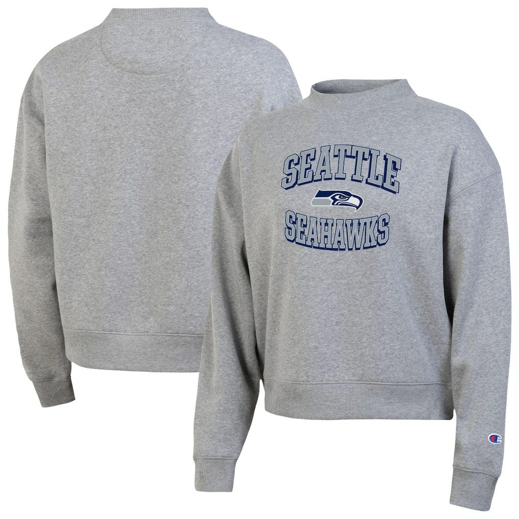 Seattle Seahawks Champion Women's Triumph Tri-Blend Sweatshirt - Gray Sweatshirts
