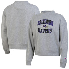 Baltimore Ravens Champion Women's Triumph Tri-Blend Sweatshirt - Gray Sweatshirts