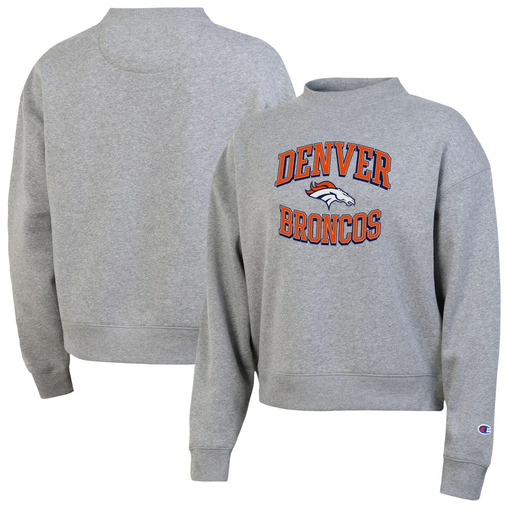 Denver Broncos Champion Women's Triumph Tri-Blend Sweatshirt - Gray Sweatshirts