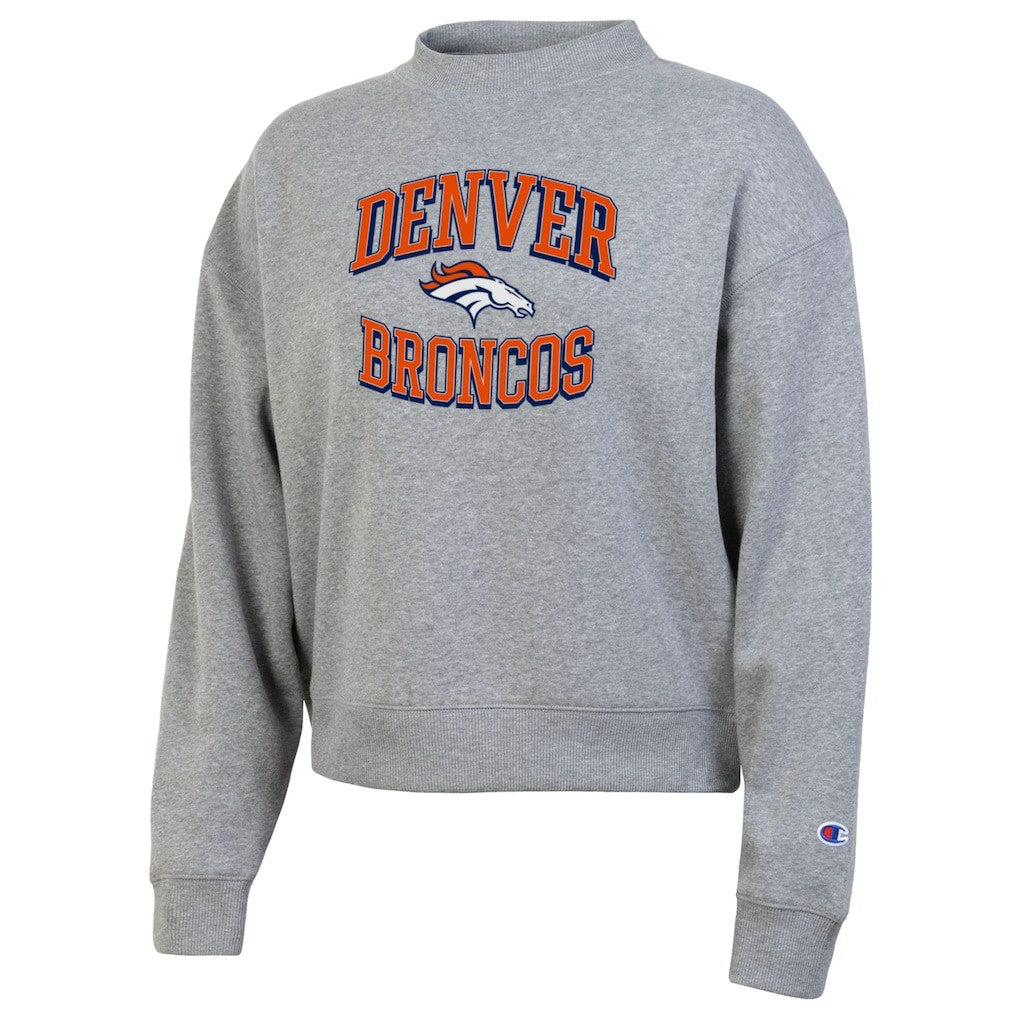Denver Broncos Champion Women's Triumph Tri-Blend Sweatshirt - Gray Sweatshirts