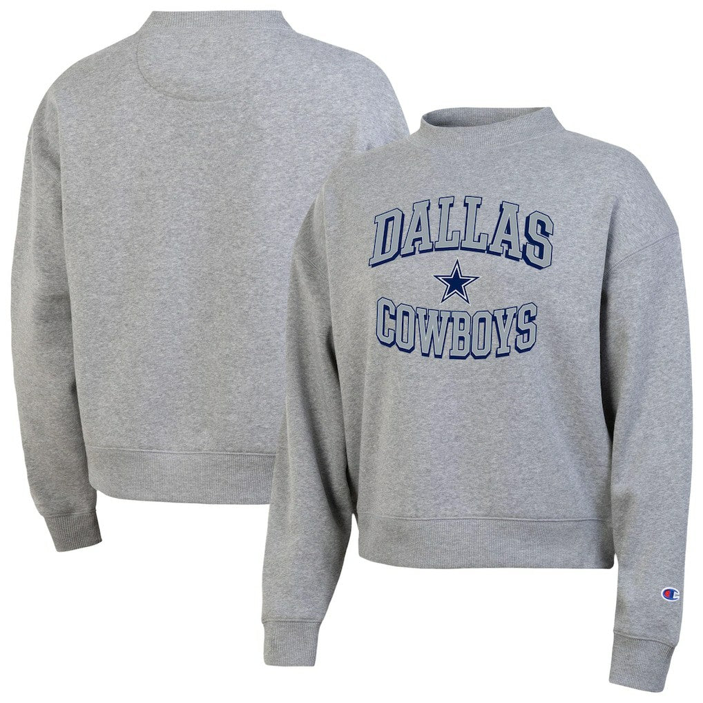 Dallas Cowboys Champion Women's Triumph Tri-Blend Sweatshirt - Gray Sweatshirts