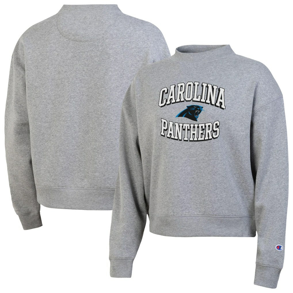 Carolina Panthers Champion Women's Triumph Tri-Blend Sweatshirt - Gray Sweatshirts