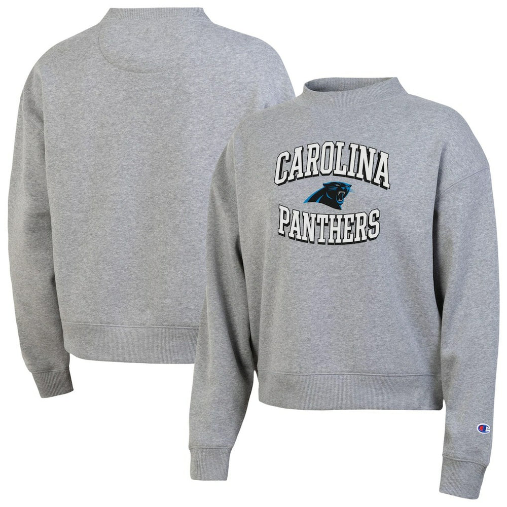 Carolina Panthers Champion Women's Triumph Tri-Blend Sweatshirt - Gray Sweatshirts