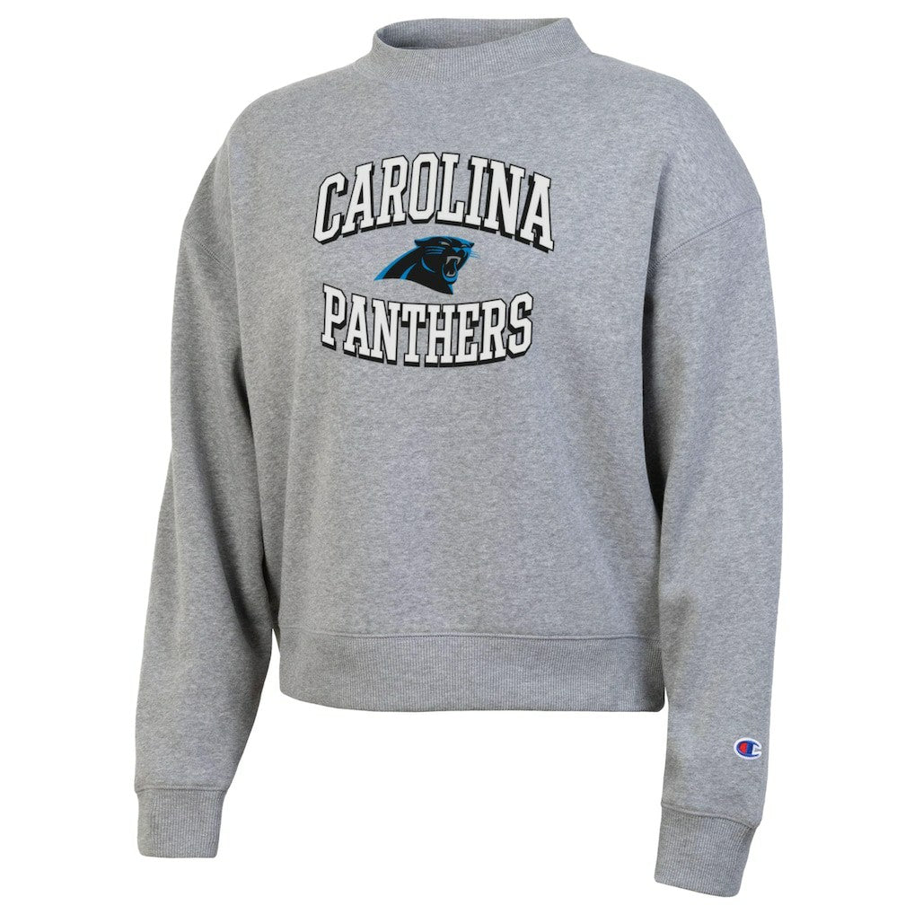 Carolina Panthers Champion Women's Triumph Tri-Blend Sweatshirt - Gray Sweatshirts