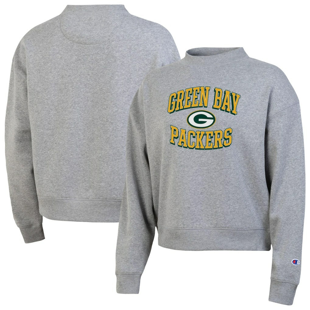 Green Bay Packers Champion Women's Triumph Tri-Blend Sweatshirt - Gray Sweatshirts