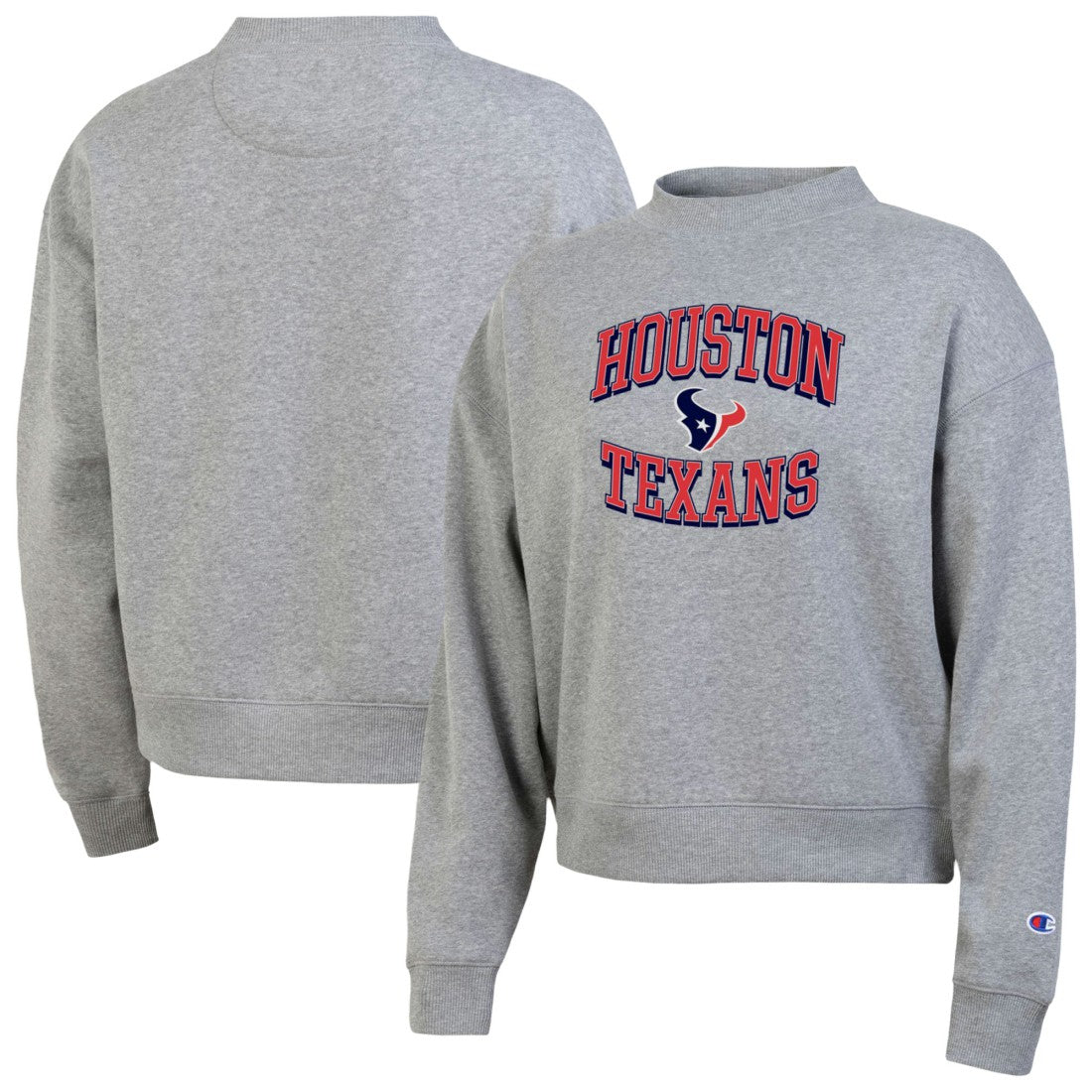 Houston Texans Champion Women's Triumph Tri-Blend Sweatshirt - Gray Sweatshirts