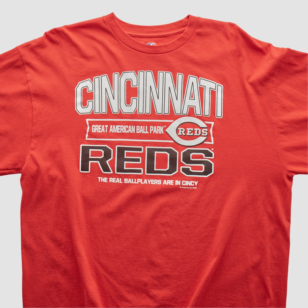 Cincinnati Reds Genuine Merchandise 2000s Long Sleeve T-shirt - Red - XVintage T-shirts