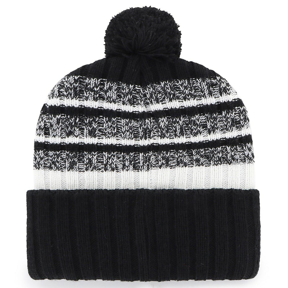 New England Patriots '47 2025 AFC Champions Tavern Cuffed Knit Hat with Pom - Black Hats
