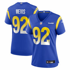 Harrison Mevis Los Angeles Rams Women's Team Game Jersey - Royal Jerseys