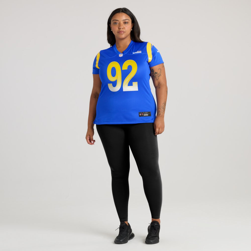 Harrison Mevis Los Angeles Rams Women's Team Game Jersey - Royal Jerseys