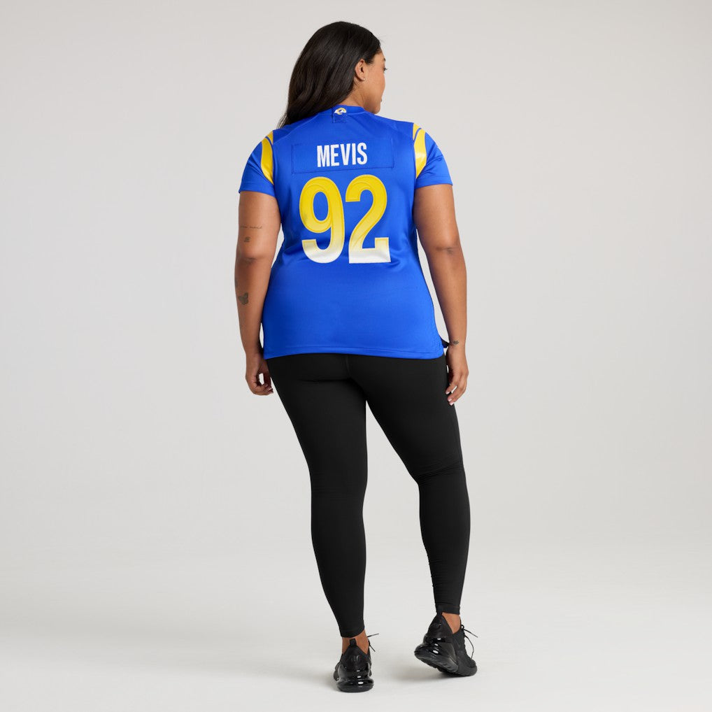 Harrison Mevis Los Angeles Rams Women's Team Game Jersey - Royal Jerseys