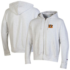 Cincinnati Bengals Champion Reverse Weave Full-Zip Hoodie - Gray Hoodies