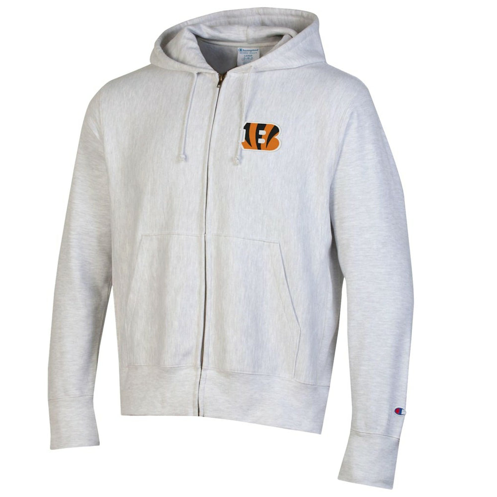 Cincinnati Bengals Champion Reverse Weave Full-Zip Hoodie - Gray Hoodies
