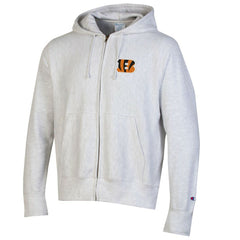 Cincinnati Bengals Champion Reverse Weave Full-Zip Hoodie - Gray Hoodies
