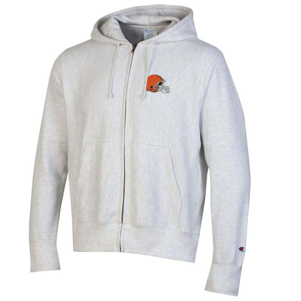 Cleveland Browns Champion Reverse Weave Full-Zip Hoodie - Gray Hoodies