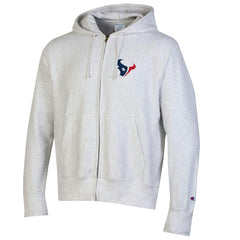 Houston Texans Champion Reverse Weave Full-Zip Hoodie - Gray Hoodies
