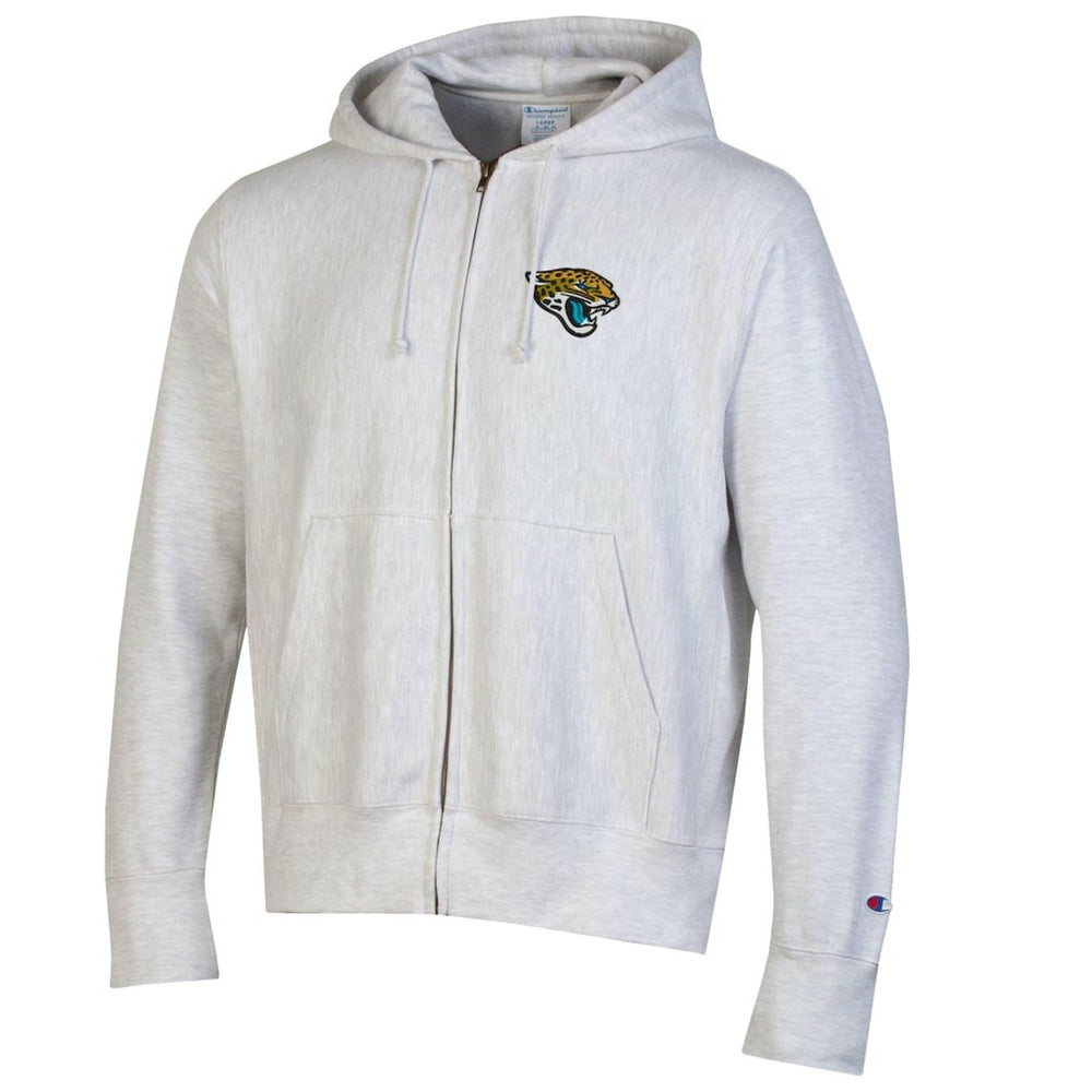 Jacksonville Jaguars Champion Reverse Weave Full-Zip Hoodie - Gray Hoodies