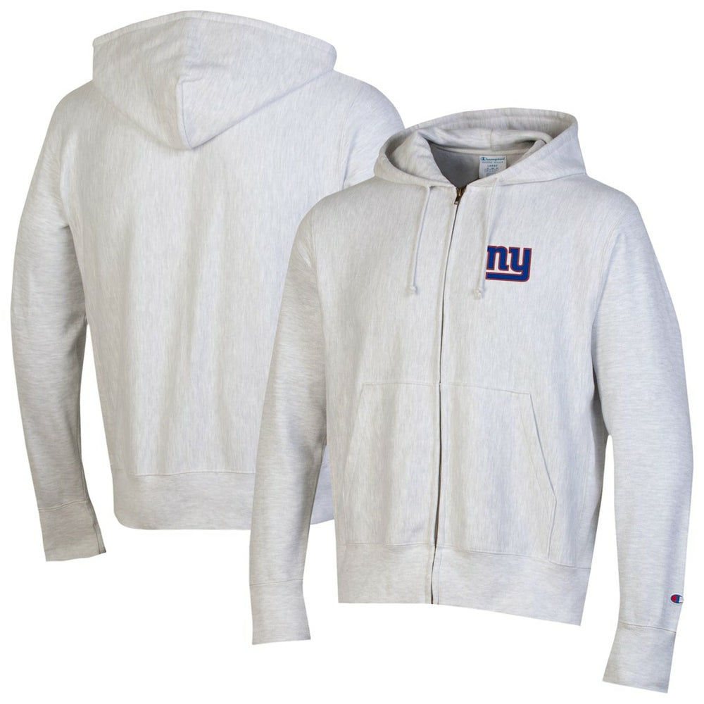 New York Giants Champion Reverse Weave Full-Zip Hoodie - Gray Hoodies