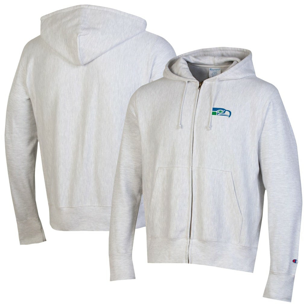 Seattle Seahawks Champion Reverse Weave Full-Zip Hoodie - Gray Hoodies