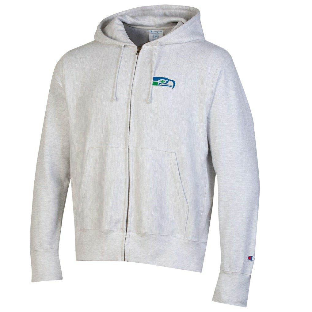 Seattle Seahawks Champion Reverse Weave Full-Zip Hoodie - Gray Hoodies