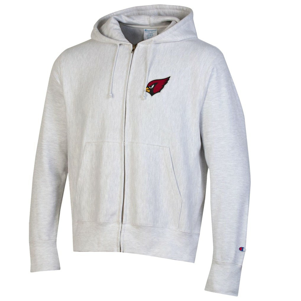 Arizona Cardinals Champion Reverse Weave Full-Zip Hoodie - Gray Hoodies