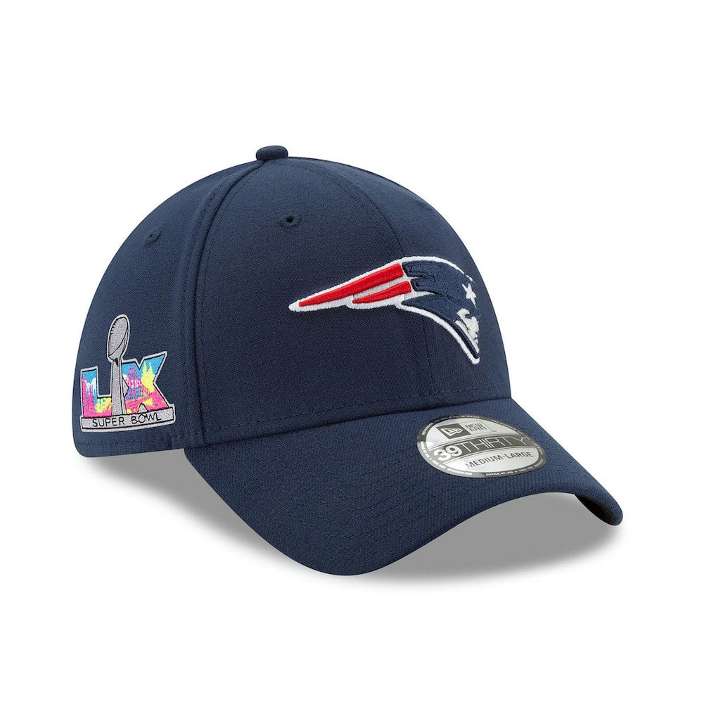 New England Patriots New Era Super Bowl LX 39THIRTY Flex Hat - Navy Hats