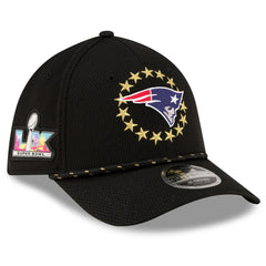 New England Patriots New Era Super Bowl LX 39THIRTY M-Crown Rope Flex Hat - Black Hats