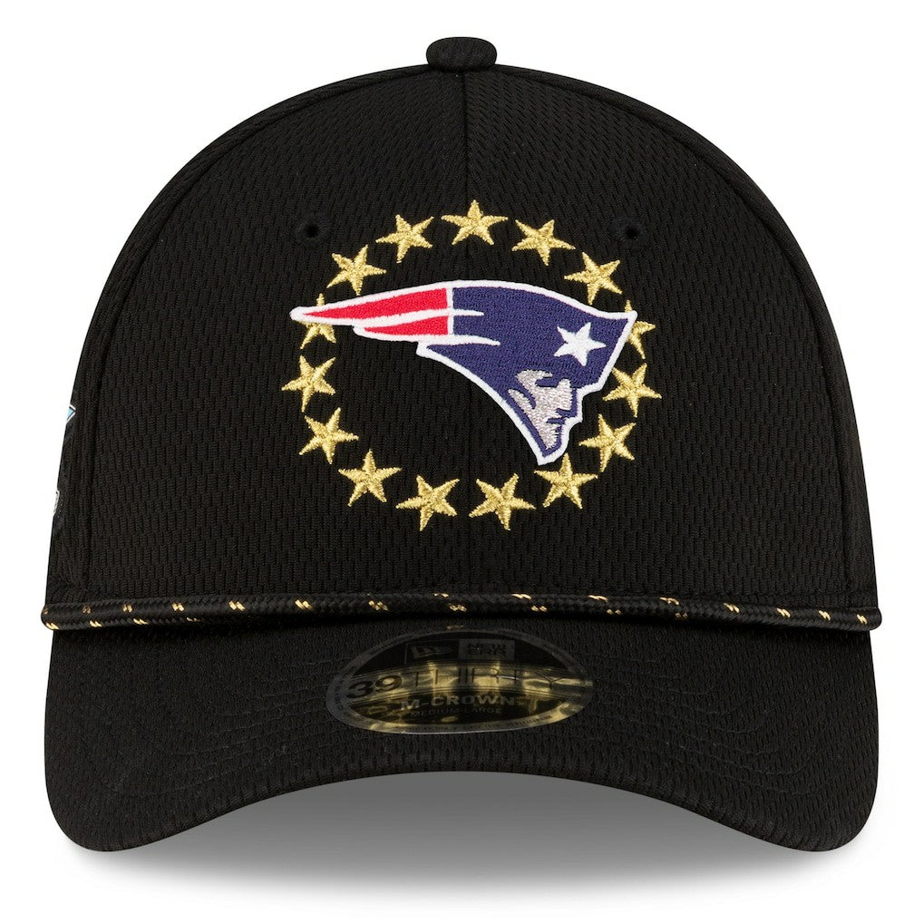 New England Patriots New Era Super Bowl LX 39THIRTY M-Crown Rope Flex Hat - Black Hats