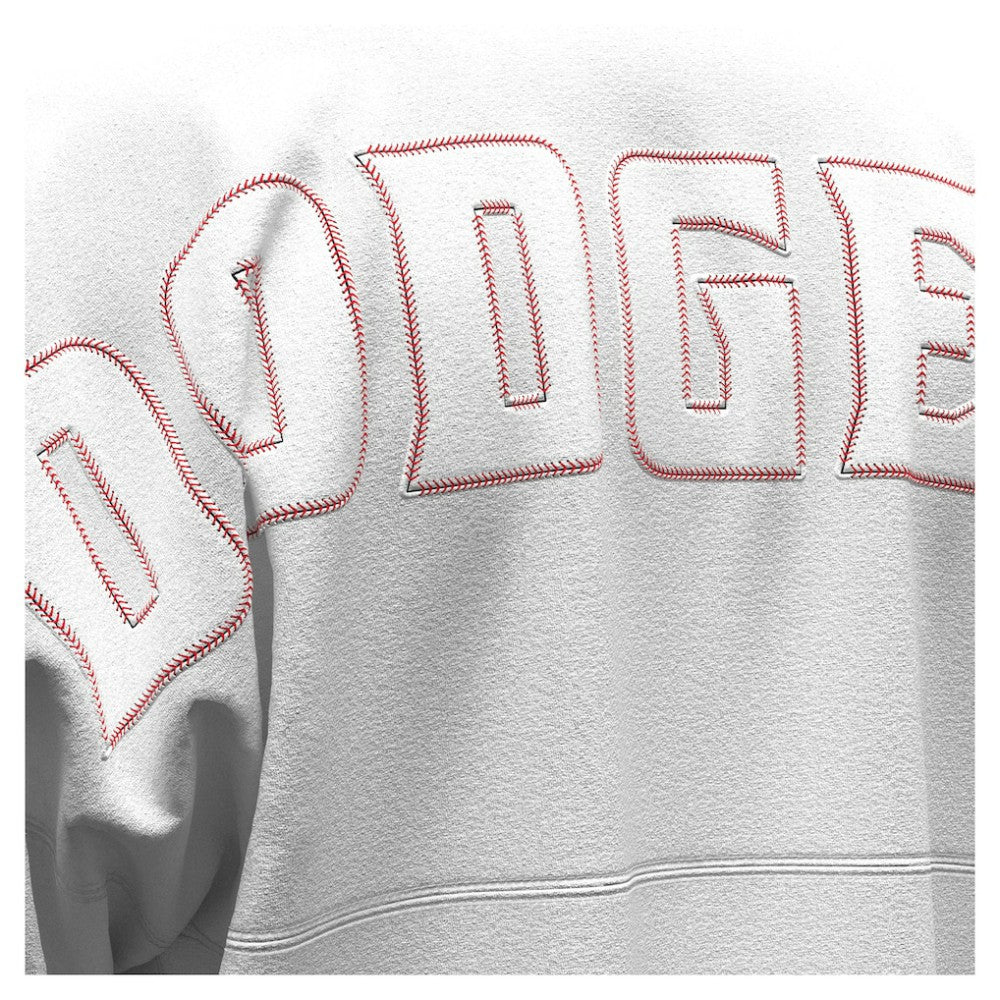 Los Angeles Dodgers Fanatics Women's Baseball Stitch Spirit Jersey Long Sleeve T-Shirt - White Jerseys