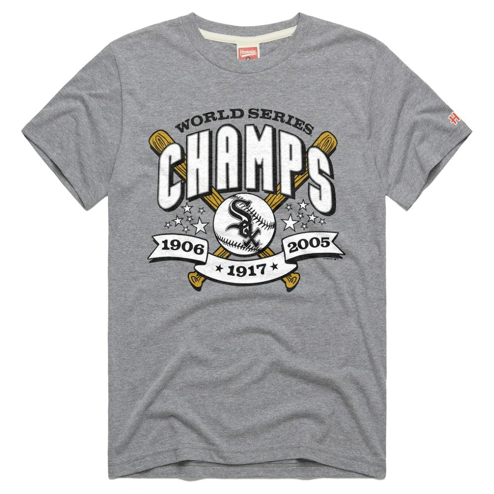 Chicago White Sox Homage Tri-Blend Hyperlocal T-Shirt - Gray T-shirts