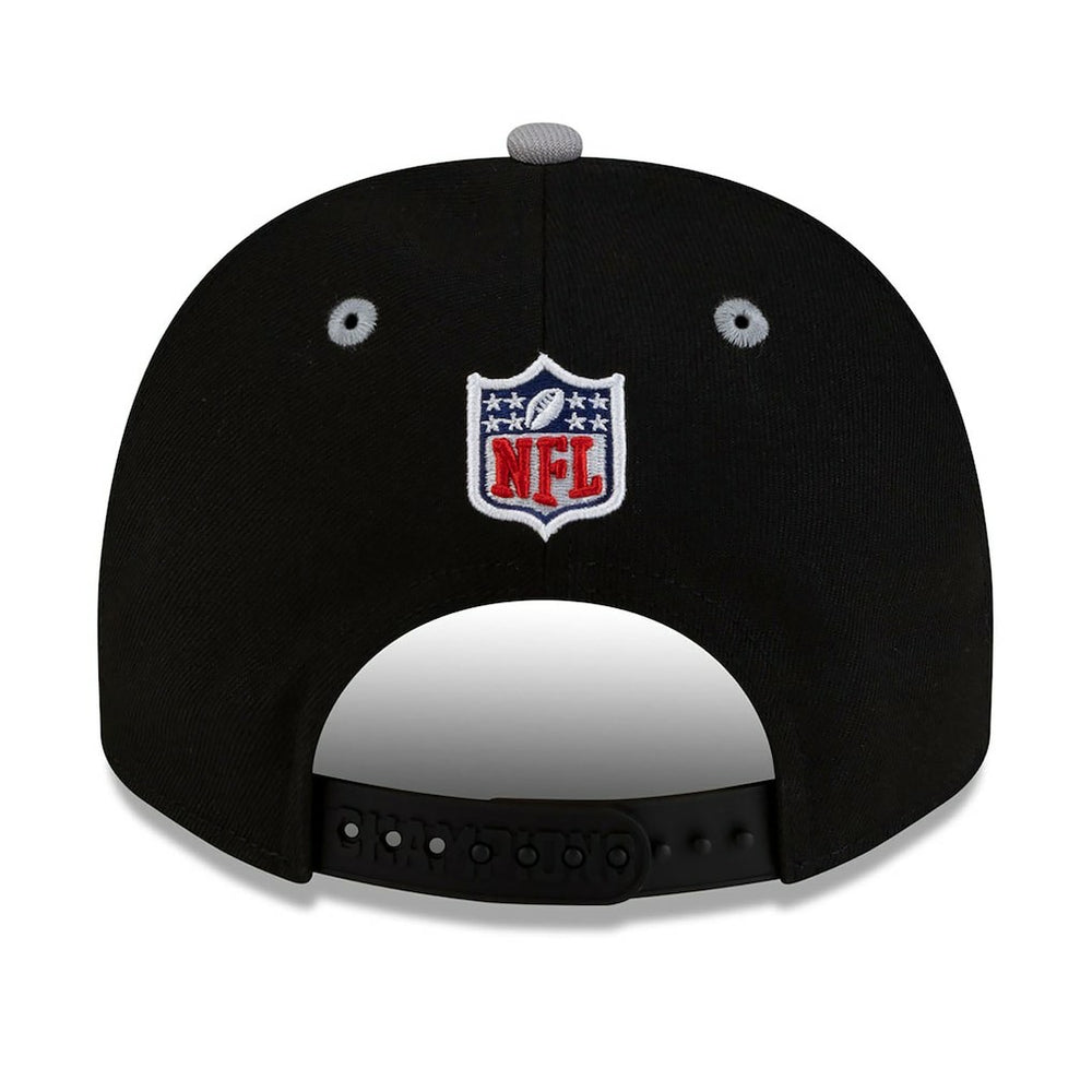 New England Patriots New Era 2025 AFC Champions Locker Room Trophy Collection A-Frame 9FIFTY Snapback Hat - Black Hats