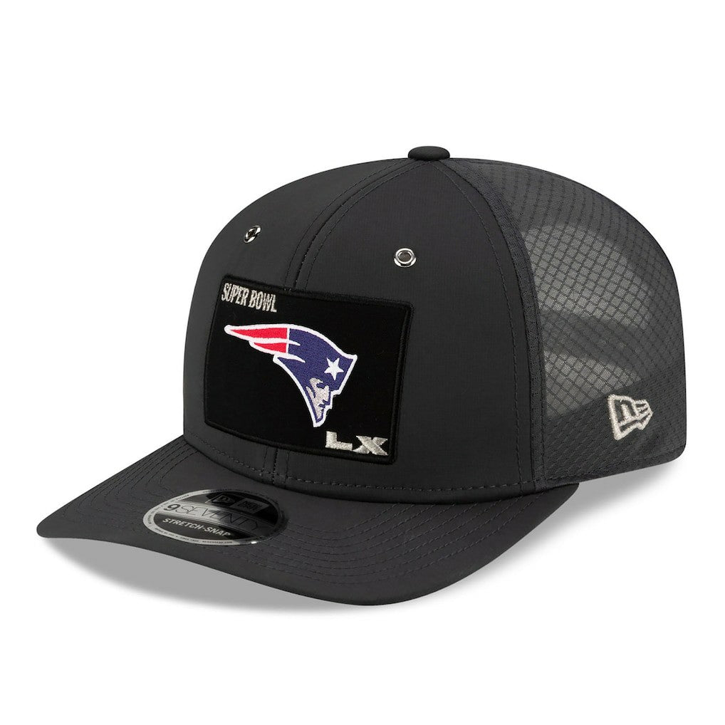 New England Patriots New Era Super Bowl LX Opening Night 9SEVENTY Adjustable Hat - Charcoal Hats