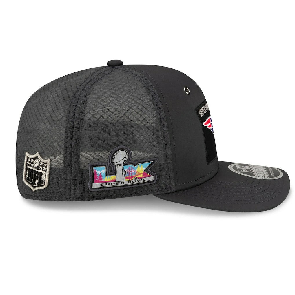 New England Patriots New Era Super Bowl LX Opening Night 9SEVENTY Adjustable Hat - Charcoal Hats