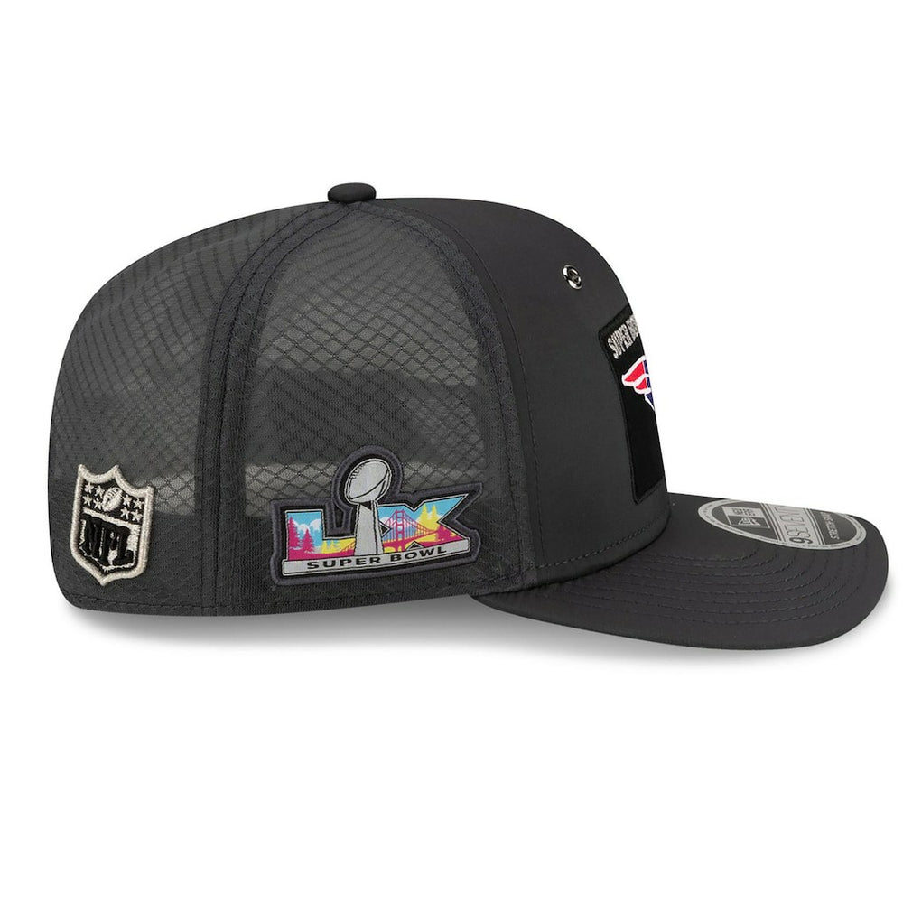 New England Patriots New Era Super Bowl LX Opening Night 9SEVENTY Adjustable Hat - Charcoal Hats