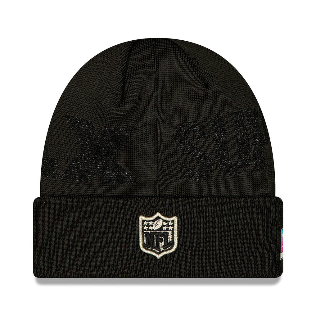 New England Patriots New Era Super Bowl LX Opening Night Cuffed Knit Hat - Black Hats
