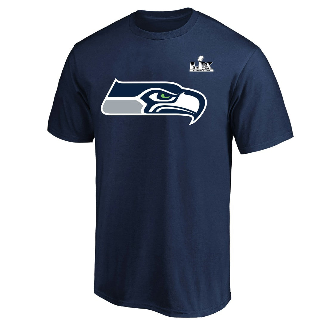Jaxon Smith-Njigba Seattle Seahawks Super Bowl LX Patch Big & Tall Name & Number T-Shirt - College Navy T-shirts