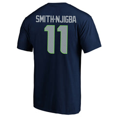 Jaxon Smith-Njigba Seattle Seahawks Super Bowl LX Patch Big & Tall Name & Number T-Shirt - College Navy T-shirts