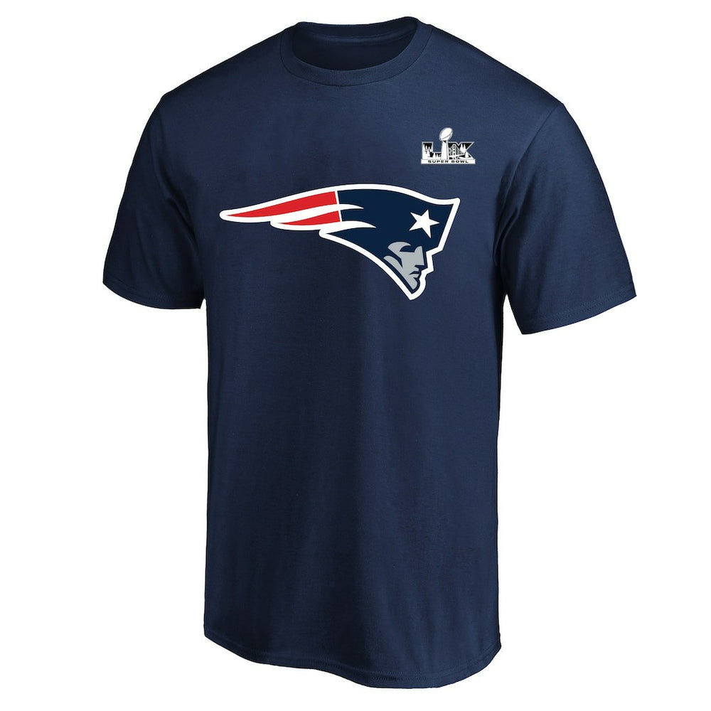Drake Maye New England Patriots Super Bowl LX Patch Big & Tall Name & Number T-Shirt - Navy T-shirts