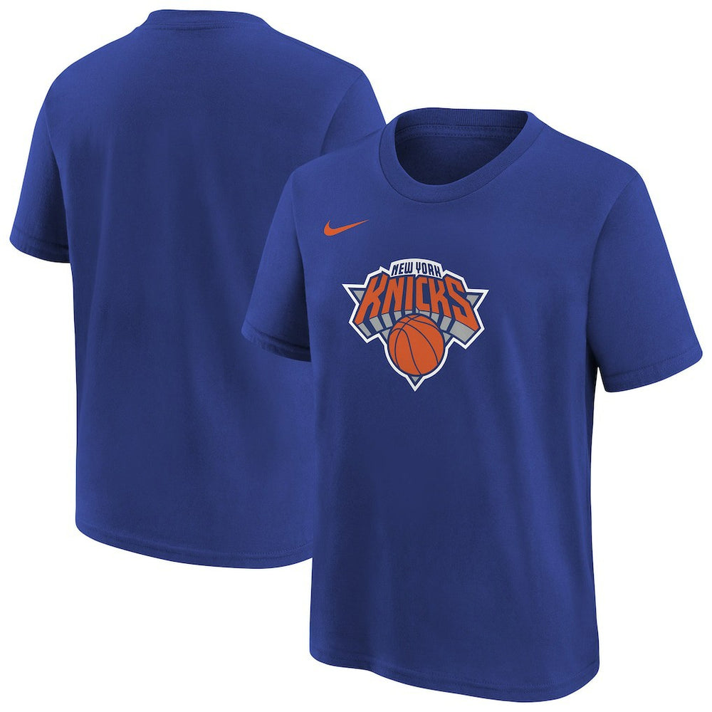 New York Knicks Youth Team Essential Logo T-Shirt Blue - Nike