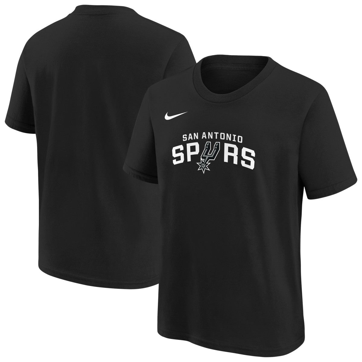 San Antonio Spurs Youth Team Essential Logo T-Shirt Black - Nike