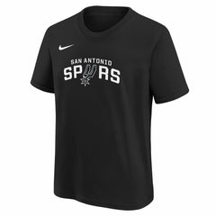 San Antonio Spurs Youth Team Essential Logo T-Shirt Black - Nike